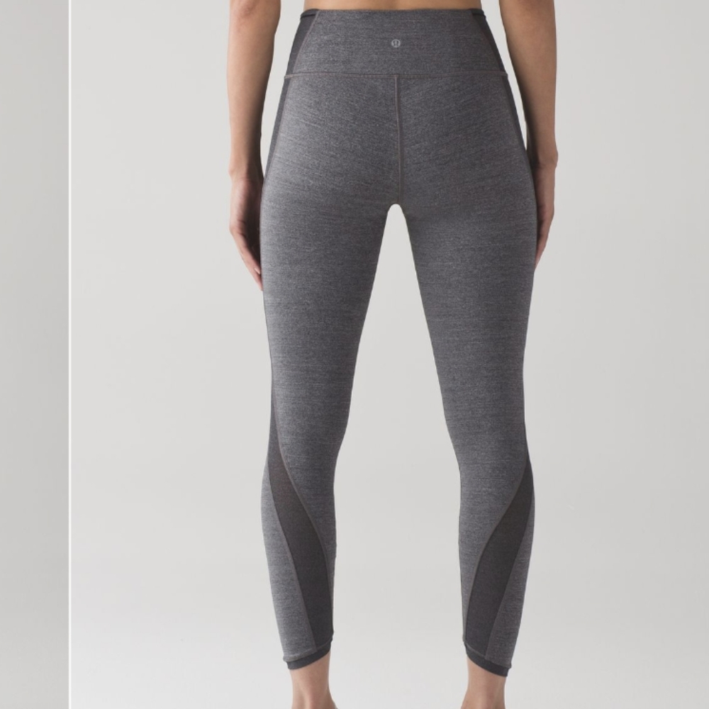 Lululemon Featherlight Tight Heathered Black